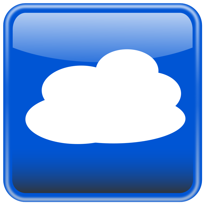 Cloud computing button. Nube computo
