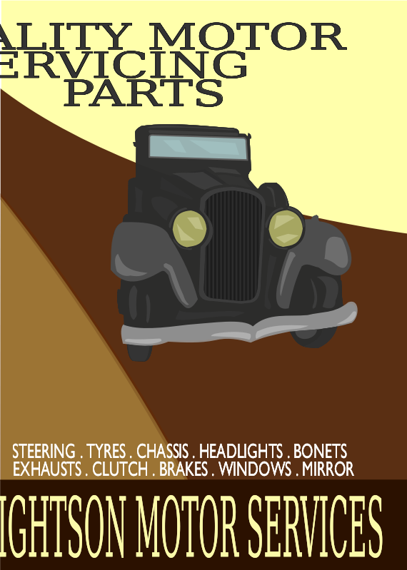 Vintage Car Poster 1