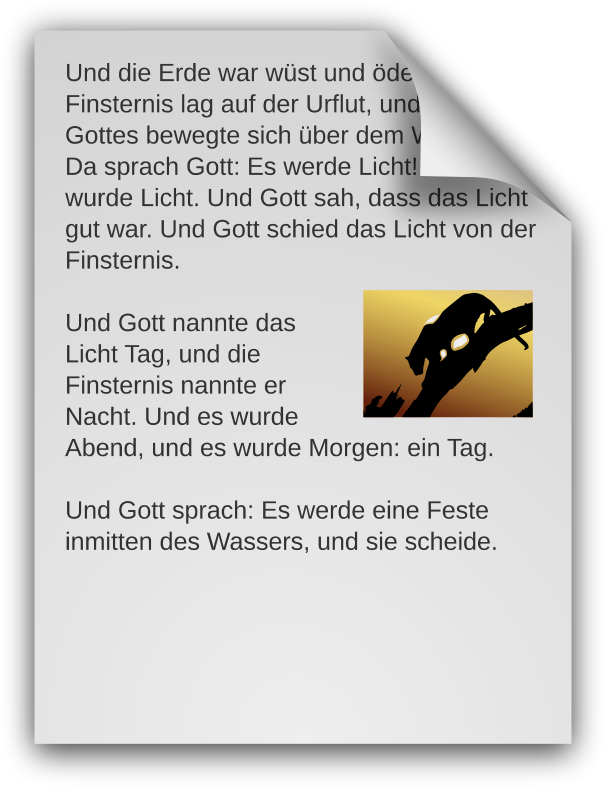 German Text Document Icon