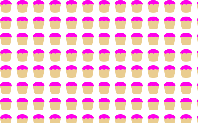 Seamless Cupcakes Pattern