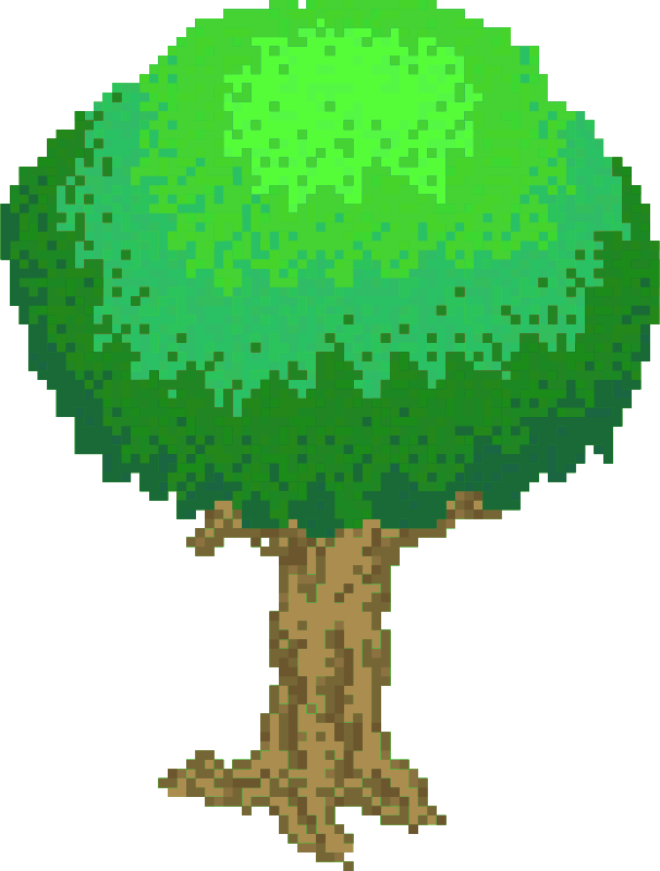 Pixel Tree Light Green