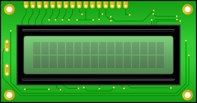 LCD, Connector on top