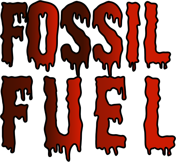 red orange and black fossil fuel with oil drip effects 